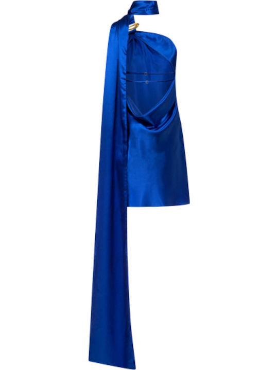 Mini Φόρεμα για Γάμο / Βάπτιση Blue