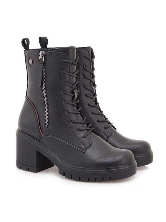 Seven Women's Ankle Boots with High Heel Black