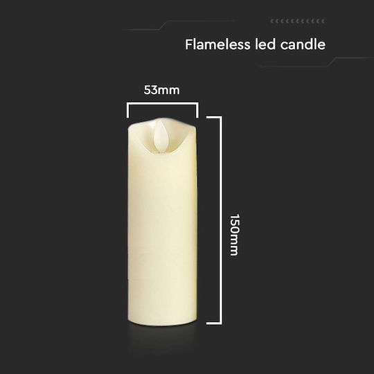 V-TAC Dekorative Lampe Wachs-Politur Weiß