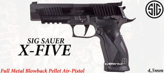SigSauer Аеропистолет CO2 X Five Откат 4.5мм