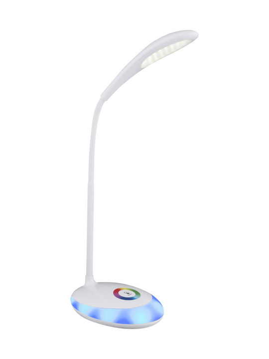 Globo Lighting Minea LED Office Lamp with Flexible Arm in Orange Color
