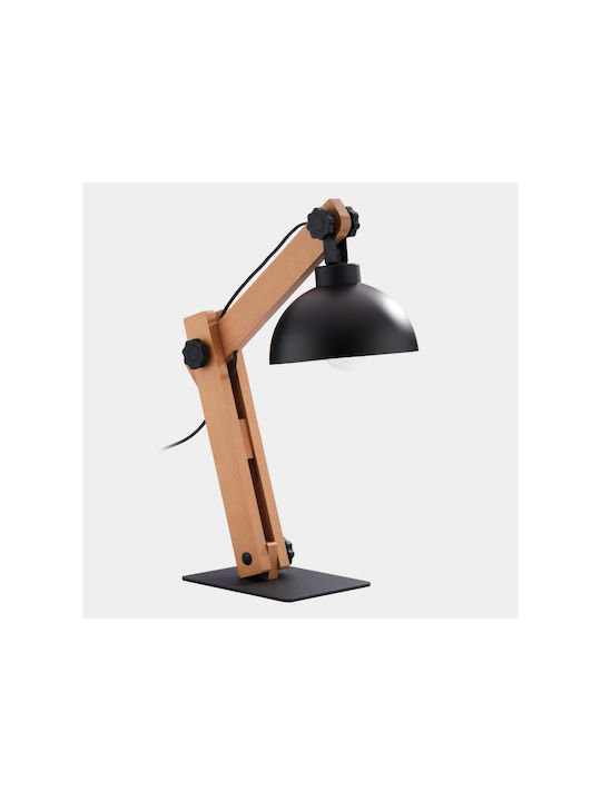 TK Lighting Oslo Φωτιστικό Γραφείου με Σπαστό Βραχίονα για Ντουί E27 σε Καφέ Χρώμα