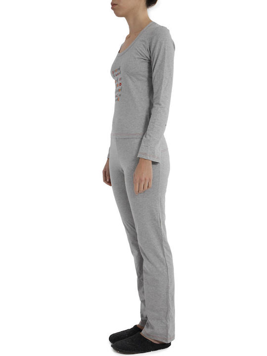 Pepita Winter Women's Pyjama Set Cotton PERLA 1649-PERLA