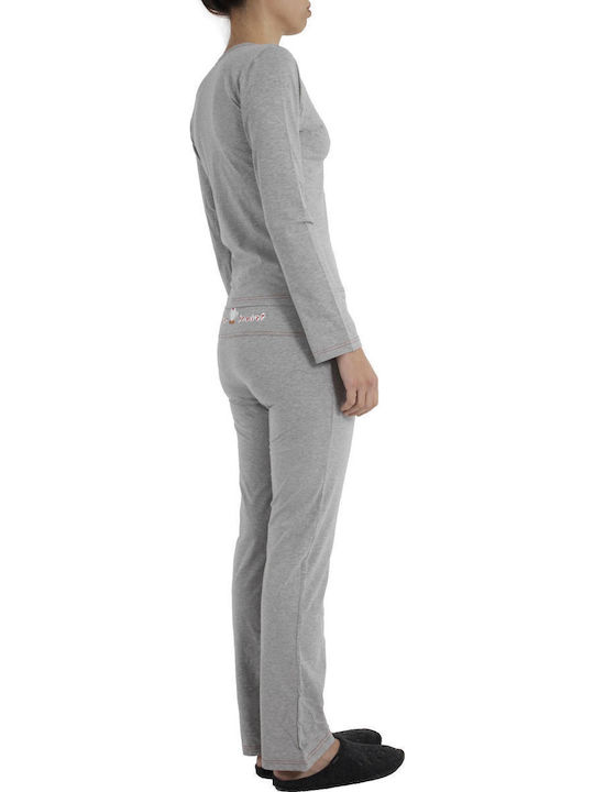 Pepita Winter Damen Pyjama-Set Perla