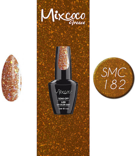 Mixcoco Хибриден Лак за Нокти 182 с Glitter 182 15мл 1бр