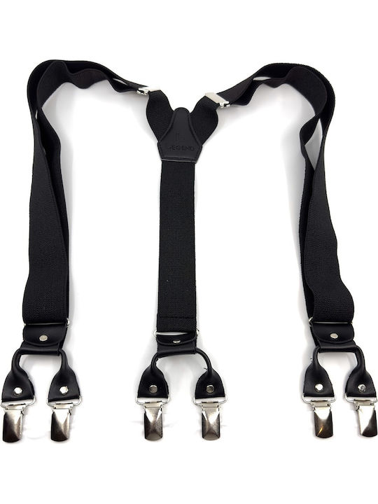Legend Accessories Suspenders Monochrome Black