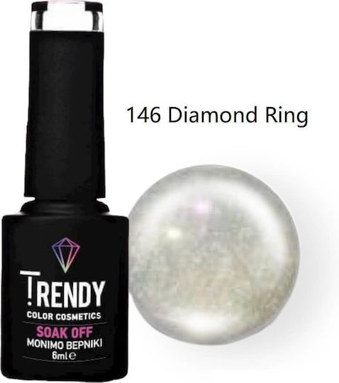 Trendy Color Cosmetics Semi-Permanent Nail Polish 6ml 1pcs