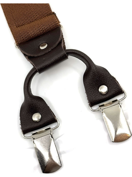 Legend Accessories Τιράντες Μονόχρωμες Καφέ