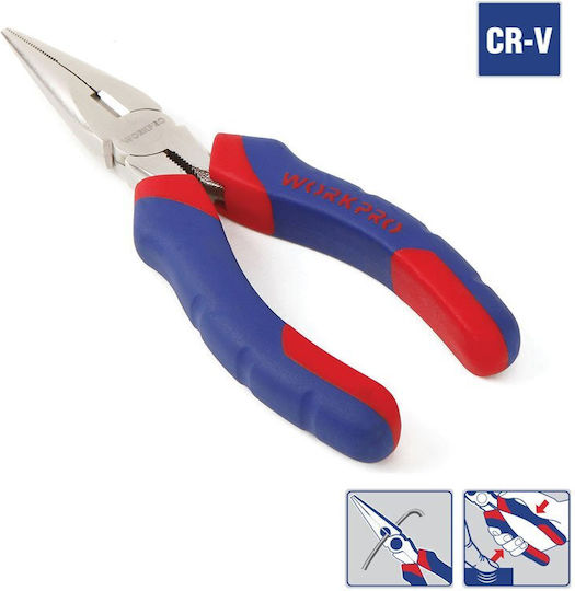 WorkPro Straight nose pliers 160mm Cutting Plier Straight Length 160mm