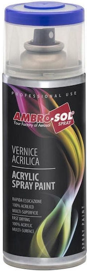Ambro-Sol Σπρέι Βαφής V400 Ακρυλικό με Μεταλλικό Εφέ Steel Blue RAL 5011 400ml