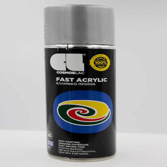 Cosmos Lac Spray Farbe Acryl mit Glänzend Effekt Silver R307 HELL SILBER 400ml