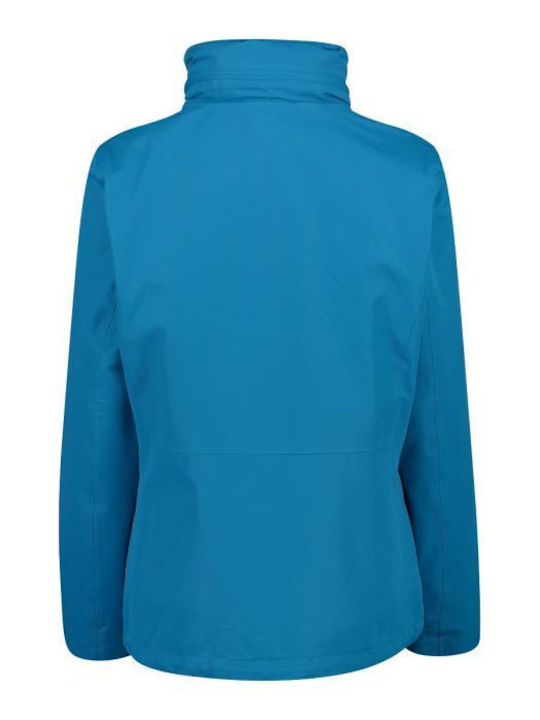 CMP Women's Short Puffer Jacket Waterproof for Winter with Hood