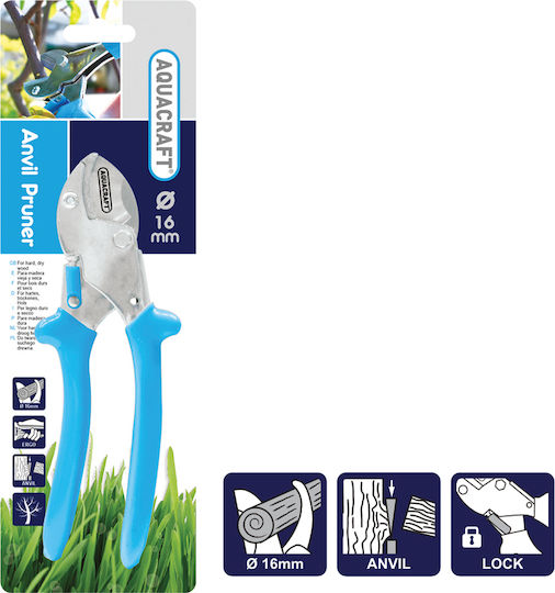 Aquacraft Anvil Pruning Shears with Maximum Cutting Diameter 16mm