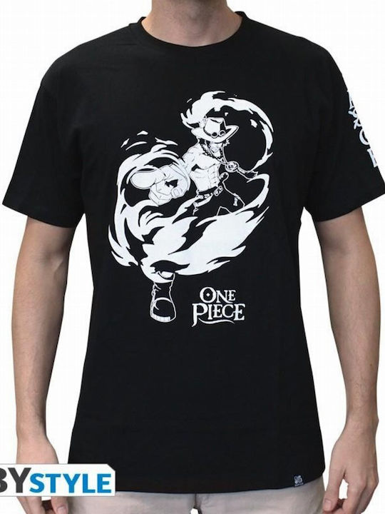 Abysse Tribute T-shirt Ein Stück Schwarz Baumwolle Abysse Tribute T-shirt Ein Stück Schwarz Baumwolle