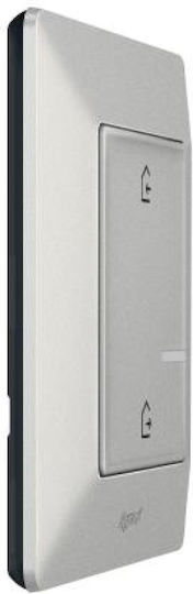 Legrand Valena Life Comutator De Perete Electric Simplu Cu Cadru Argintiu