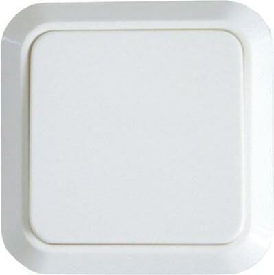 Aliberti Siros 575 Recessed Electrical Wall Switch One-Way with White Frame
