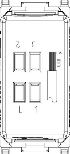Vimar Plana Recessed Wall Switch Commands Single Without Frame White