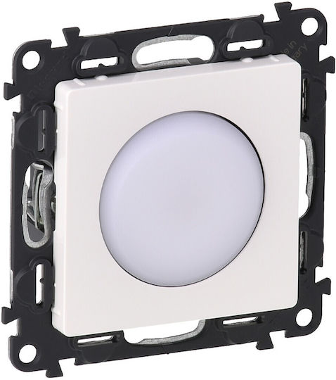 Legrand Valena Life White Recessed Wall Switch Safety Light without Frame White