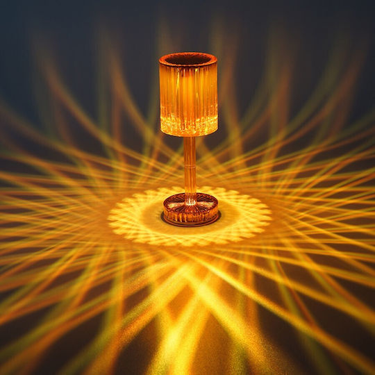 Etoile Plastic Lampă de masă LED cu Abajur Auriu și Bază