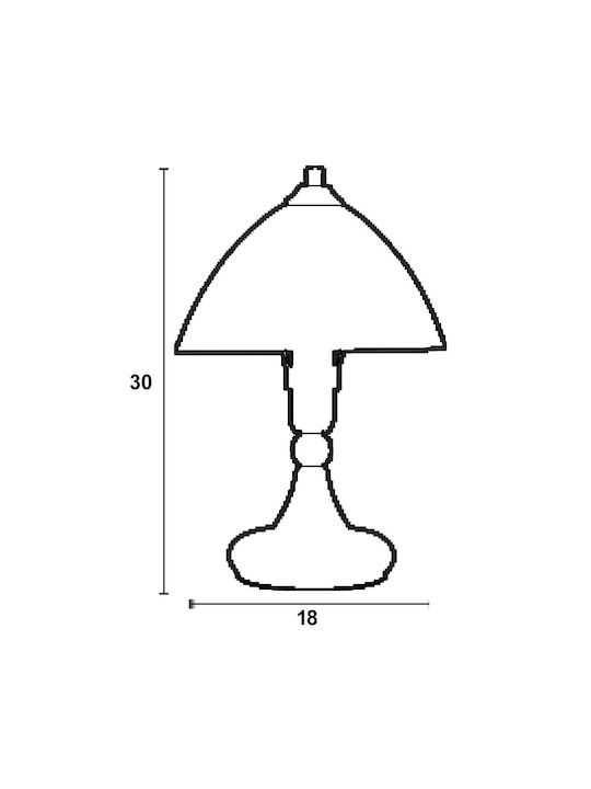 ArkoLight Tischlampe mit Flieder Schirm und Silber Basis