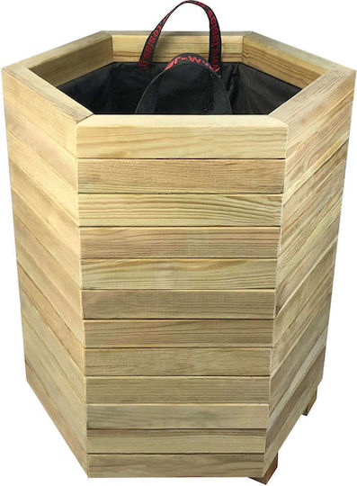 Tesias Pot Wooden 52x45cm.