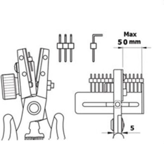 Piergiacomi Special Pin Headers Cutting Tool Straight Pliers 150mm Length