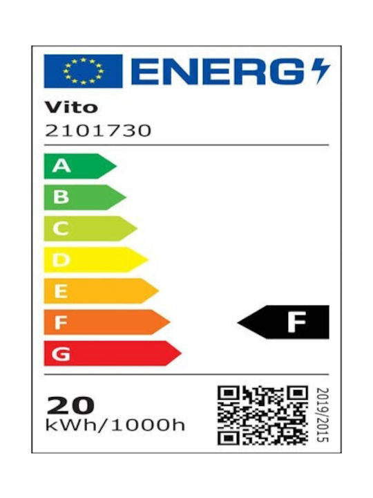 Vito Single LED Natural White Spot in Black Color