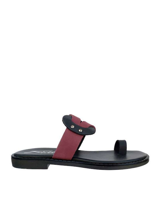 Fiore Collection Women's Flat Sandals in Black Color