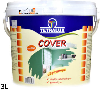Tetralux Cover Πλαστικό Υδρόχρωμα για Εσωτερική Χρήση 3lt