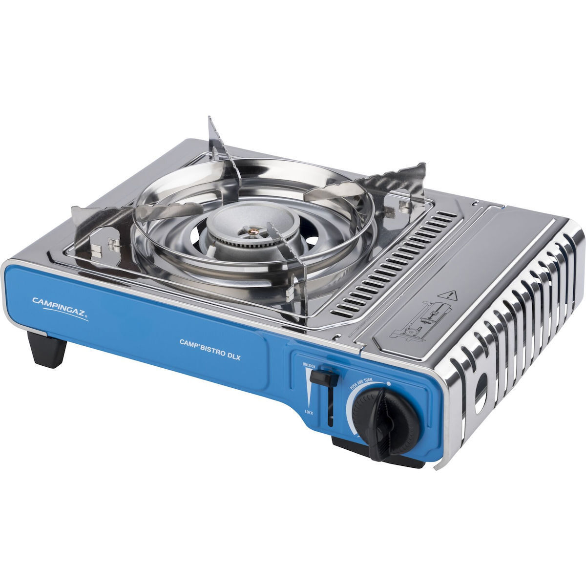 Campingaz® Camp'Bistro® DLX Stopgaz™ Table-Top Stove, Blue/Silver