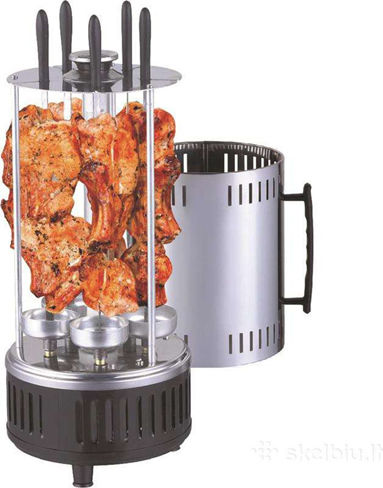 Настолна Вертикален Шиш Алуминиева 1000W 38.5x18см