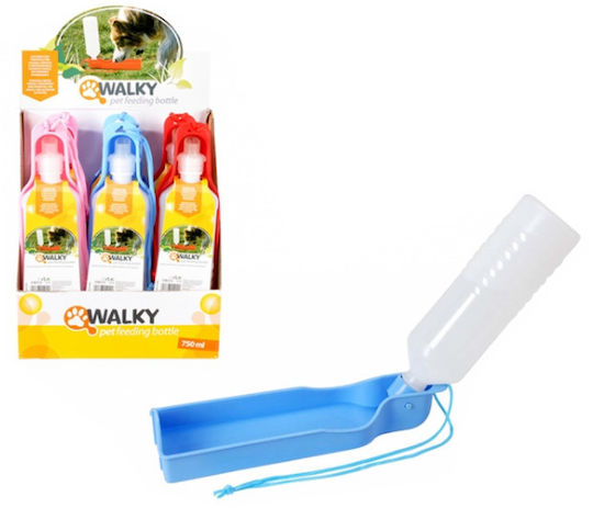 Camon Plastic Bottle Water for Dog & Cat 750ml in Light Blue Color