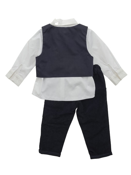 Babylon Kids Set with Pants Winter 3pcs Navy Blue