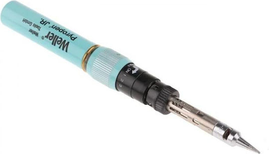 Weller Pyropen Junior Κολλητήρι Αερίου με Ρύθμιση Θερμοκρασίας με ακίδα κωνική 1mm, ακροφύσιο τύπου θερμού αέρα και προστατευτικό κάλυμμα