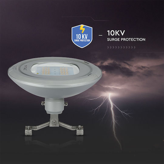 V-TAC Φωτιστικό Καμπάνα 100W Φυσικό Λευκό 13000lm με Ενσωματωμένο LED Μαύρο Ø52xΥ34.88cm