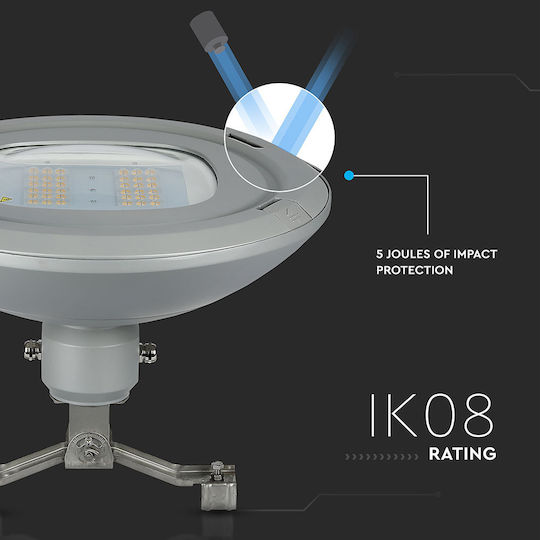 V-TAC Φωτιστικό Καμπάνα 100W Φυσικό Λευκό 13000lm με Ενσωματωμένο LED Μαύρο Ø52xΥ34.88cm