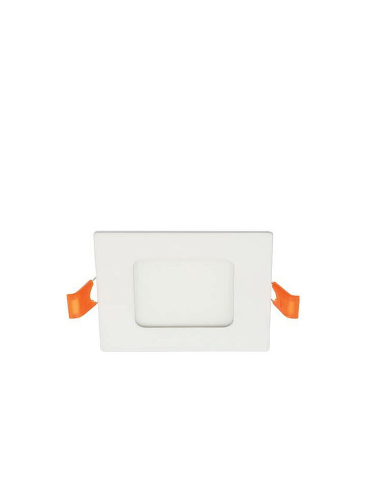 Vito Στρογγυλό Χωνευτό LED Panel 6W με Ψυχρό Λευκό Φως 6000K