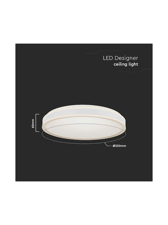 V-TAC Rund Draußen LED Panel 18W mit Natürliches Weiß Licht 4000K
