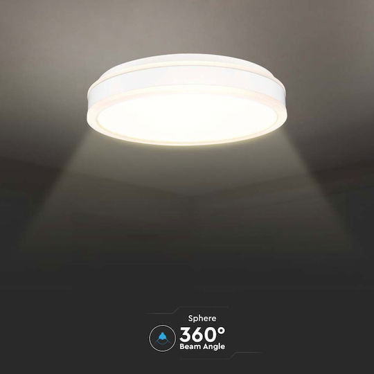 V-TAC Rund Draußen LED Panel 18W mit Natürliches Weiß Licht 4000K