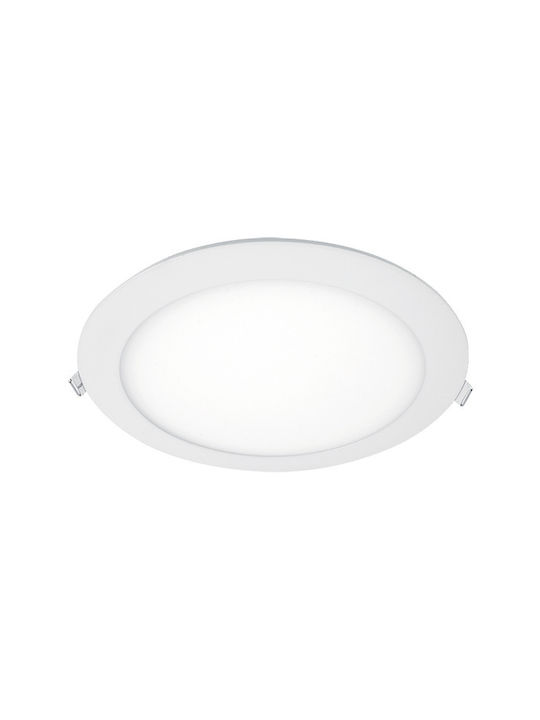 Elmark Round Recessed LED Panel 24W with Warm White Light 2700K 19.5cm