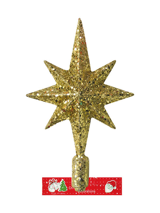 XMASfest Christmas Christmas Tree Topper Ornament Silver 25x25cm