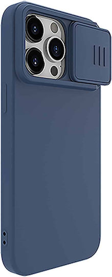 Nillkin Camshield Silky Umschlag Rückseite Silikon Blau (iPhone 15 Pro Max)