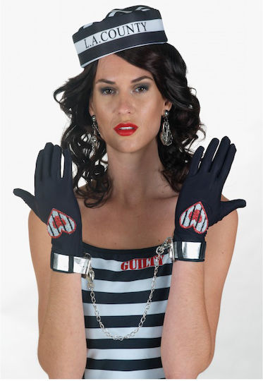 Carnival Gloves Black 6pcs 61964