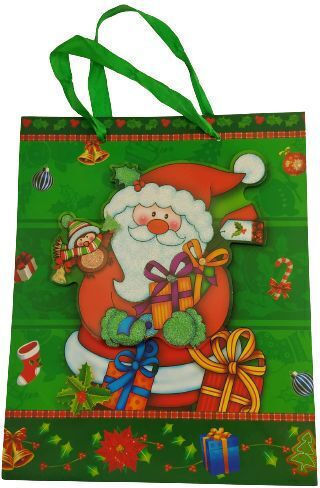 TnS Paper Christmas Gift Bag 30x10x42cm Various Designs or Colors