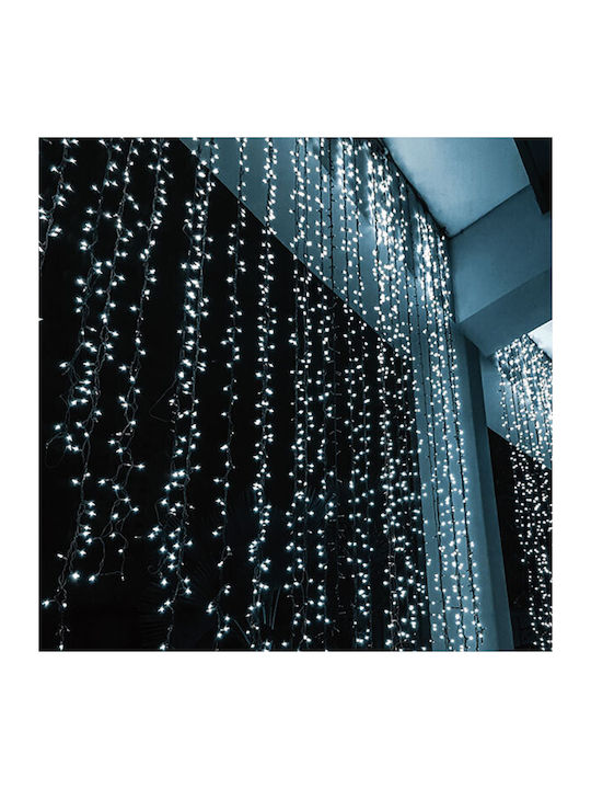 240 Lights LED 2m. x 100cm White type Curtain Aca