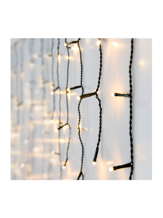 180 Lichter LED 6m. x 52cm Warmes Weiß Typ Vorhang 1Stück 180 Lichter LED 6m. x 52cm Warmes Weiß Typ Vorhang 1Stück