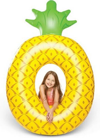 Pineapple Ανανάς 155cm Φουσκωτή Σαμπρέλα Θαλάσσης Ανανάς Κίτρινη 155x95cm