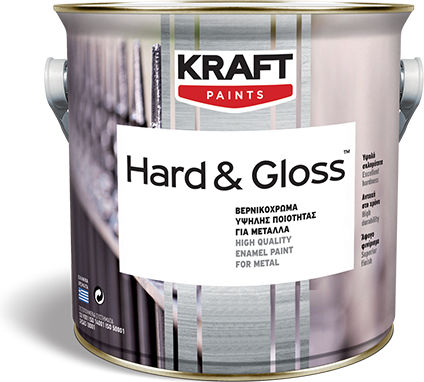 Kraft Βερνικόχρωμα Διαλύτου Hard Gloss 0.18lt Σοκολατί Γυαλιστερό