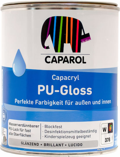 Caparol Ριπολίνη Capacryl PU 0.7lt Γυαλιστερό