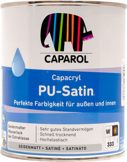 Caparol Ριπολίνη Capacryl PU 0.7lt Σατινέ